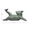 Hello Honey® 7.5" Gray Yoga Pig with Bird Decoration